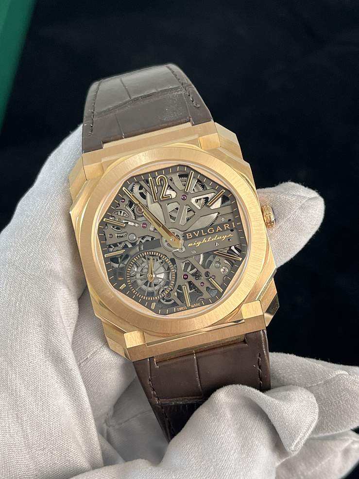 Octo Finissimo Skeleton 8 Days Mechanical Manufacture Ultra-thin Movement