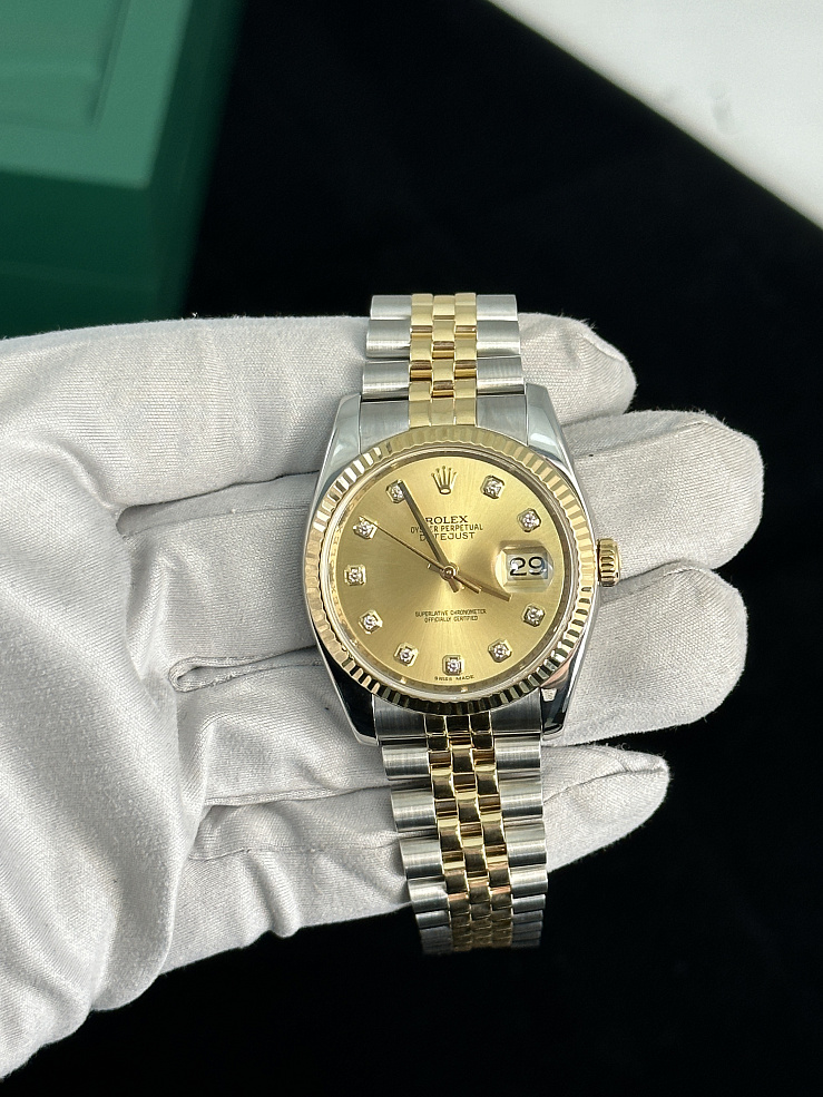 Datejust 36mm Steel and Yellow Gold