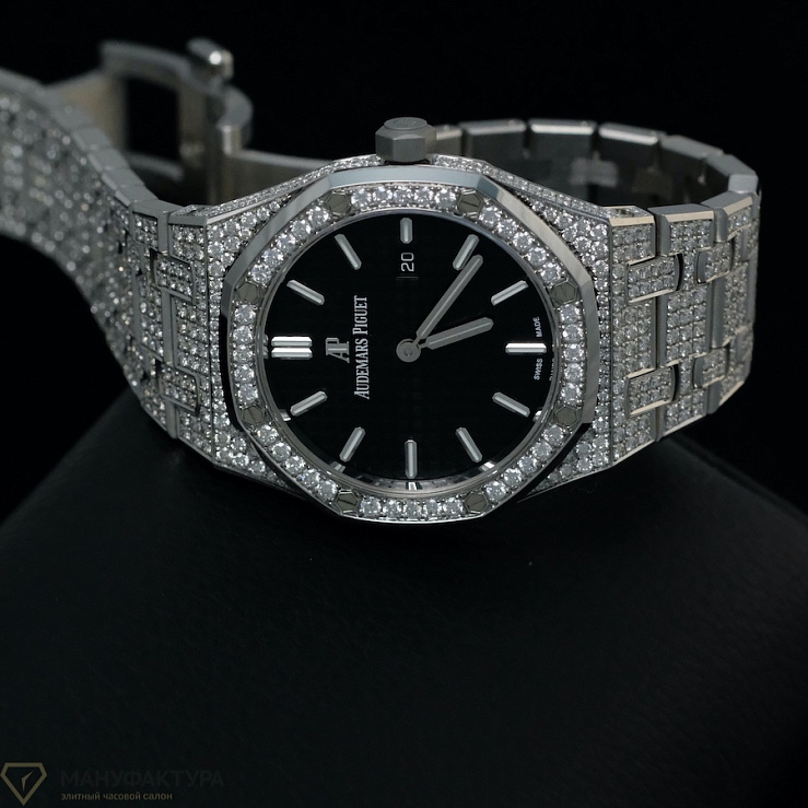 Royal Oak 33mm Quartz Steel Custom Diamonds