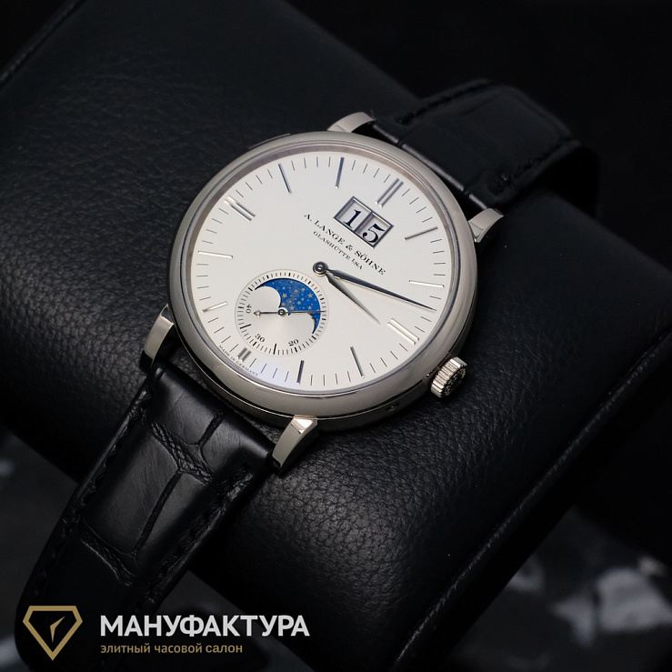 Saxonia Moon Phase White Gold