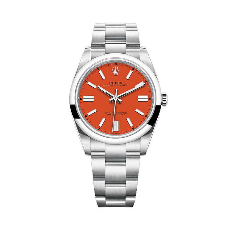 Oyster Perpetual 41 mm Coral Red Dial