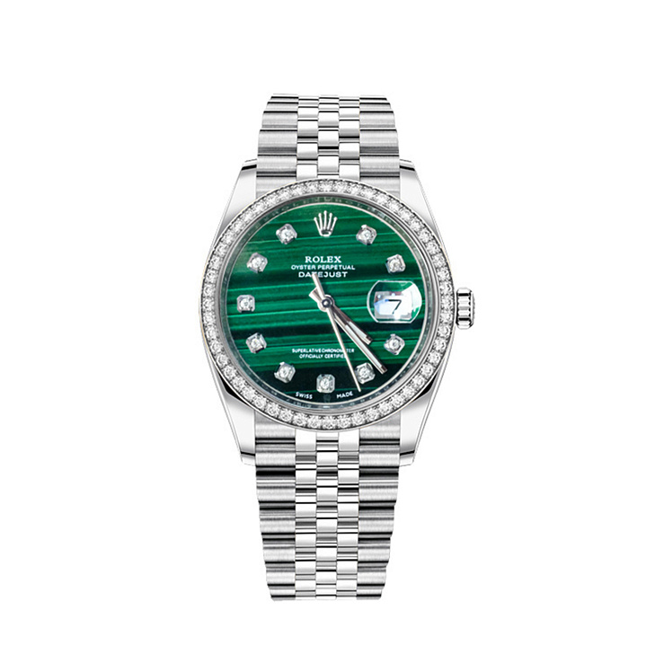 Datejust 36mm Steel And Aftermarket Diamonds