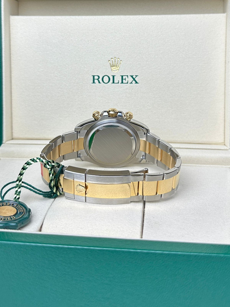 COSMOGRAPH DAYTONA Steel & Yellow gold Black Dial 