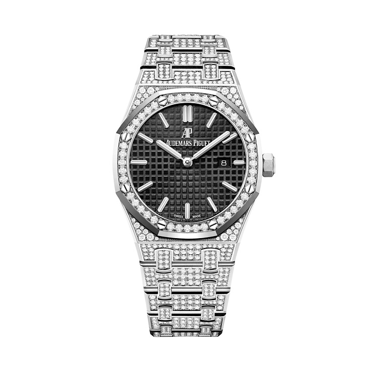 Royal Oak 33mm Quartz Steel Custom Diamonds