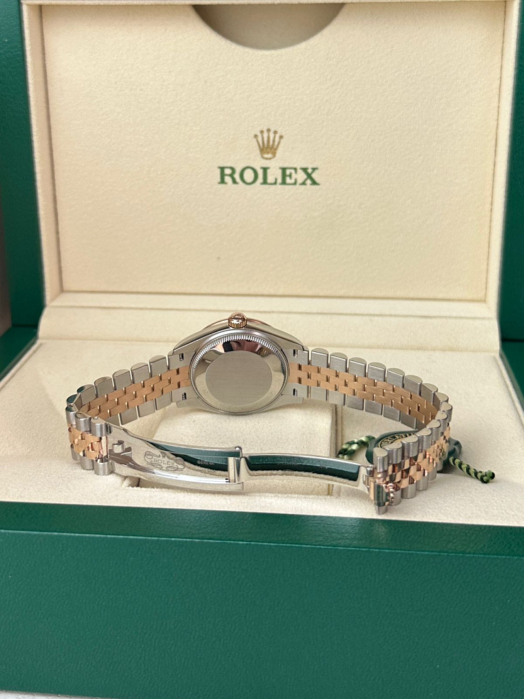 Datejust 31mm Steel & Rose Gold Diamond bezel Brown Roman VI Diamond Dial Jubilee