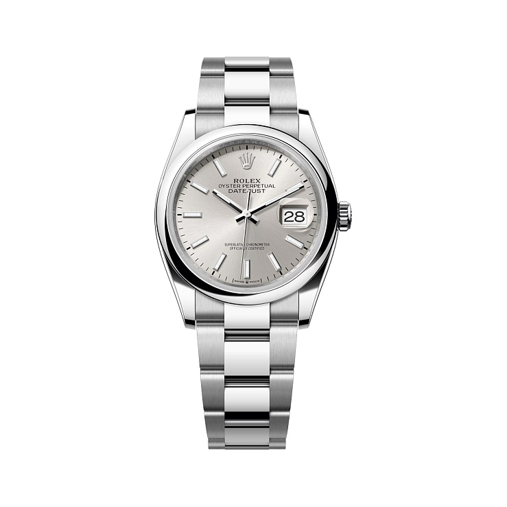 Datejust 36mm Steel Silver Dial Oyster Bracelet