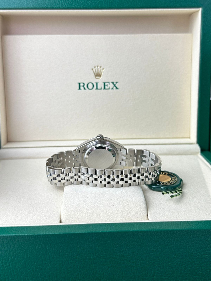 Lady-Datejust 28mm Steel & White Gold Pink Diamond Dial Jubilee