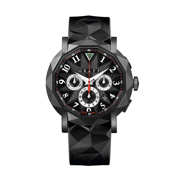 ChronoGraff Black DLC Steel Chronograff 42mm