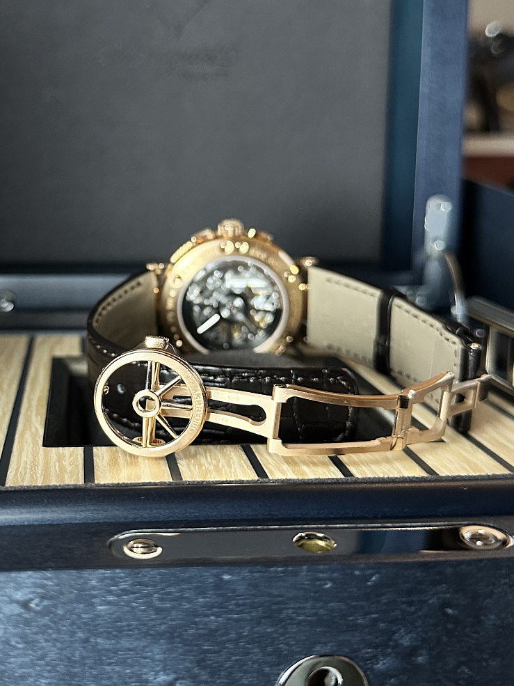 Marine Chronograph Rose Gold Dark Dial