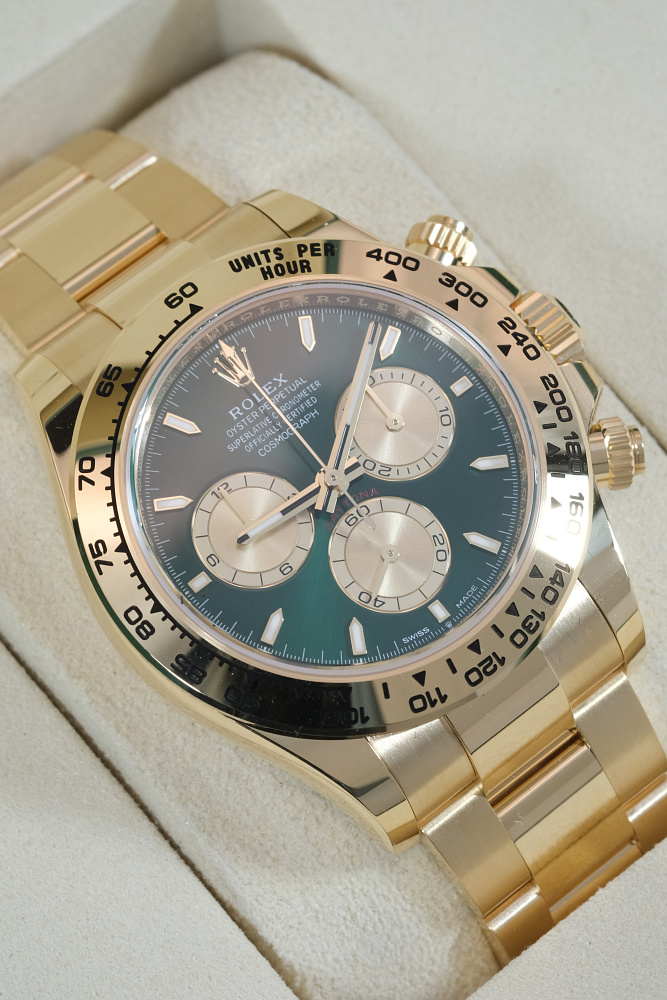 Cosmograph Daytona Yellow Gold New "John Mayer" Green Dial