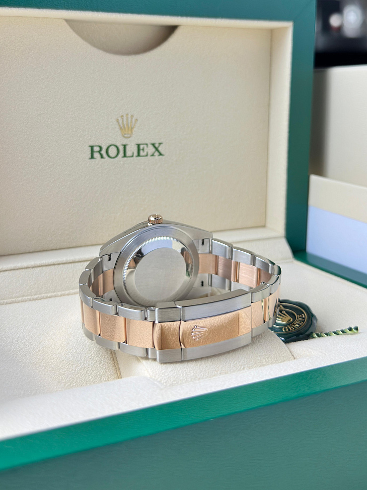 Datejust 41mm Steel & Rose Gold Chocolate dial Oyster bracelet