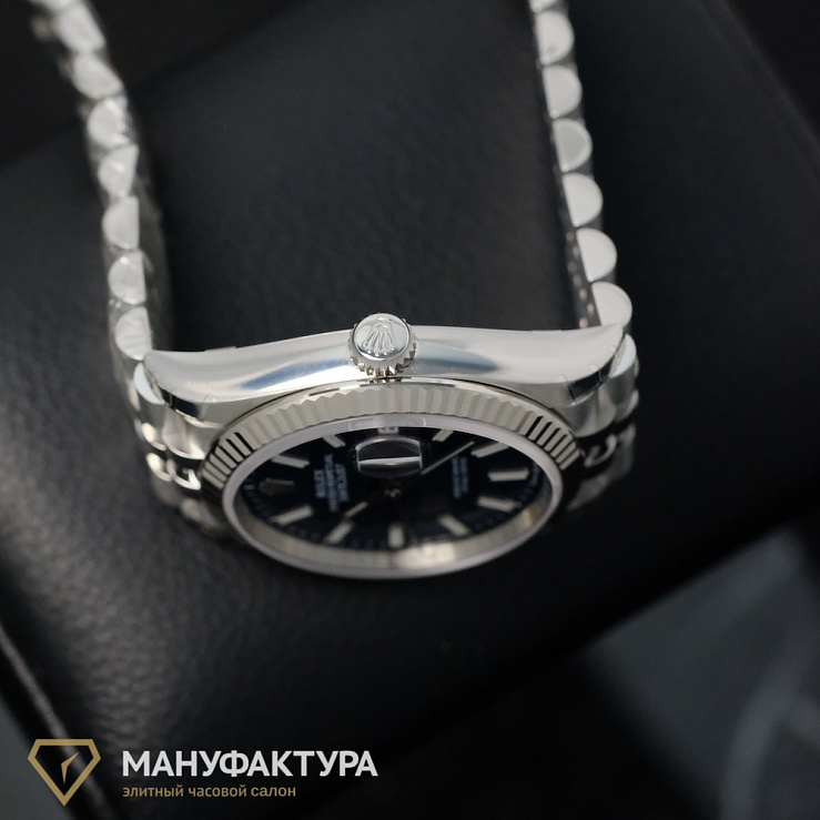Datejust 36mm Steel & White Gold Blue Fluted Motif Dial