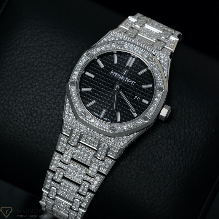 Royal Oak 33mm Quartz Steel Custom Diamonds