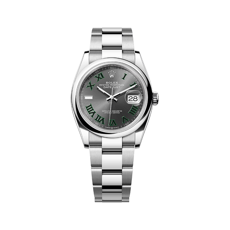 Datejust 36mm Steel Wimbledon Dial Oyster Bracelet