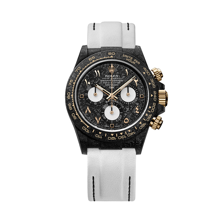 Rolex Daytona 40 Mm Black & White Gold_Arabic