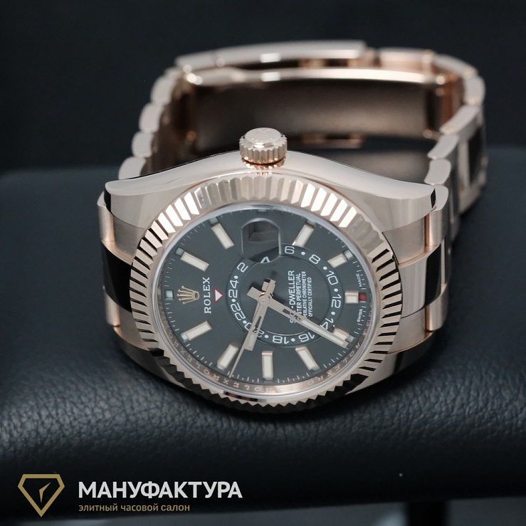 Sky-Dweller Rose Gold Slate Dial