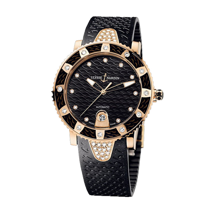 Lady Marine Diver 40mm Rose Gold Diamonds