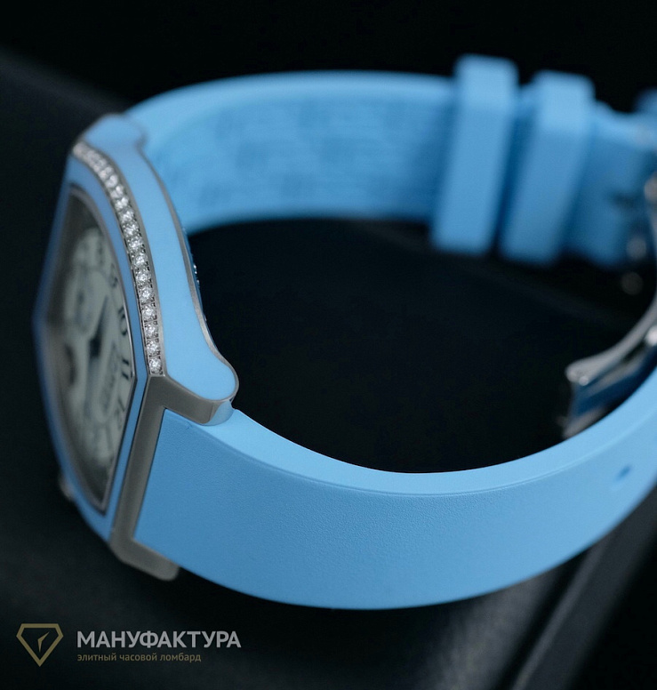 Titanium set with Diamonds Blue