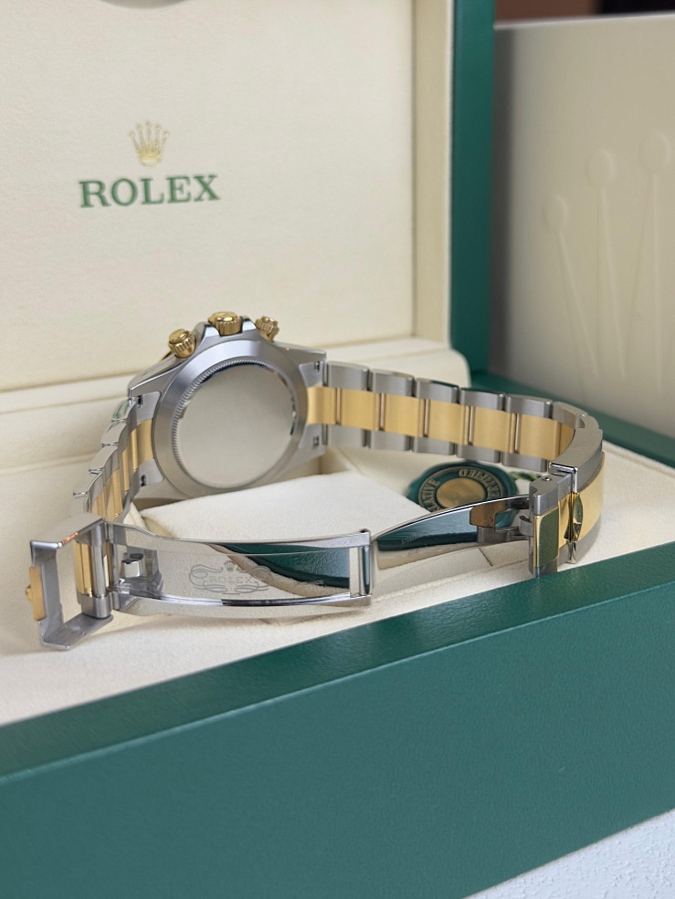 Cosmograph Daytona Steel and Yellow gold White Dial