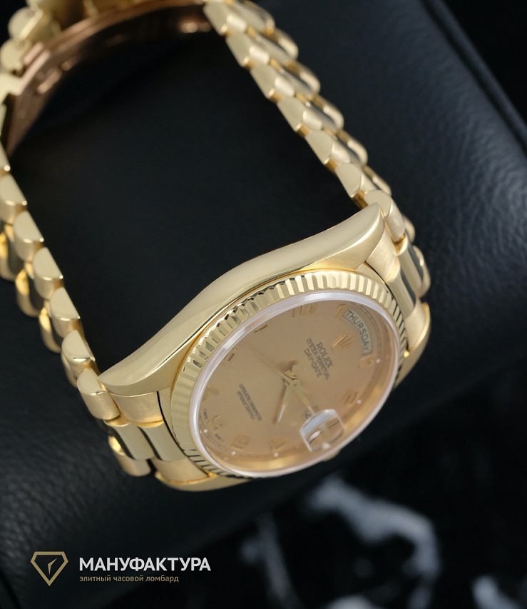 Day-Date 36mm President Champagne Arabic Dial