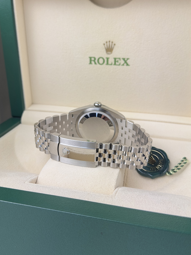 Datejust 36mm Steel & White Gold Purple Dial Diamonds Jubilee Bracelet
