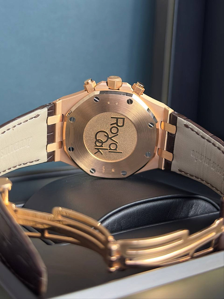 Royal Oak Chronograph 41mm Rose Gold Chocolate Dial