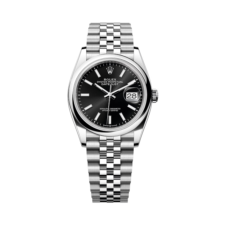 Datejust 36mm Steel Black Dial Jubilee Bracelet