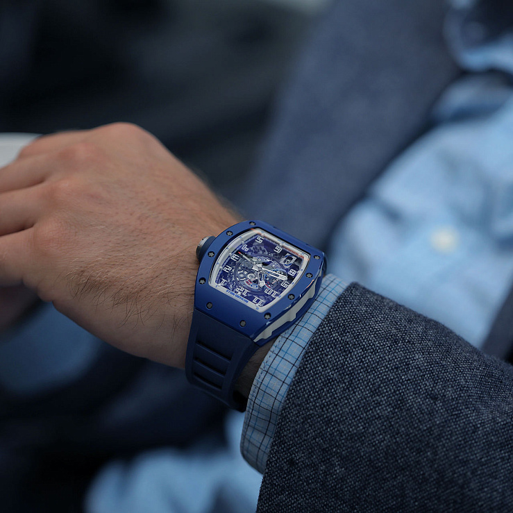 Buy Richard Mille RM 030 Blue Ceramic EMEA Limited Edition RM 030 in Dubai UAE in Luxury watch boutique WATCH LAB