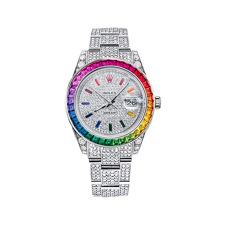 Datejust 41mm Full Pave Rainbow