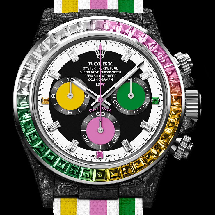 Rolex Daytona 40 Mm Rainbow Candy