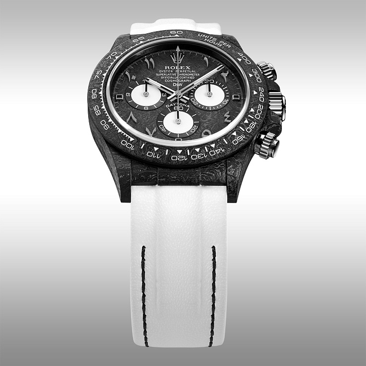 Rolex Daytona 40 Mm Black & White Gold_Arabic
