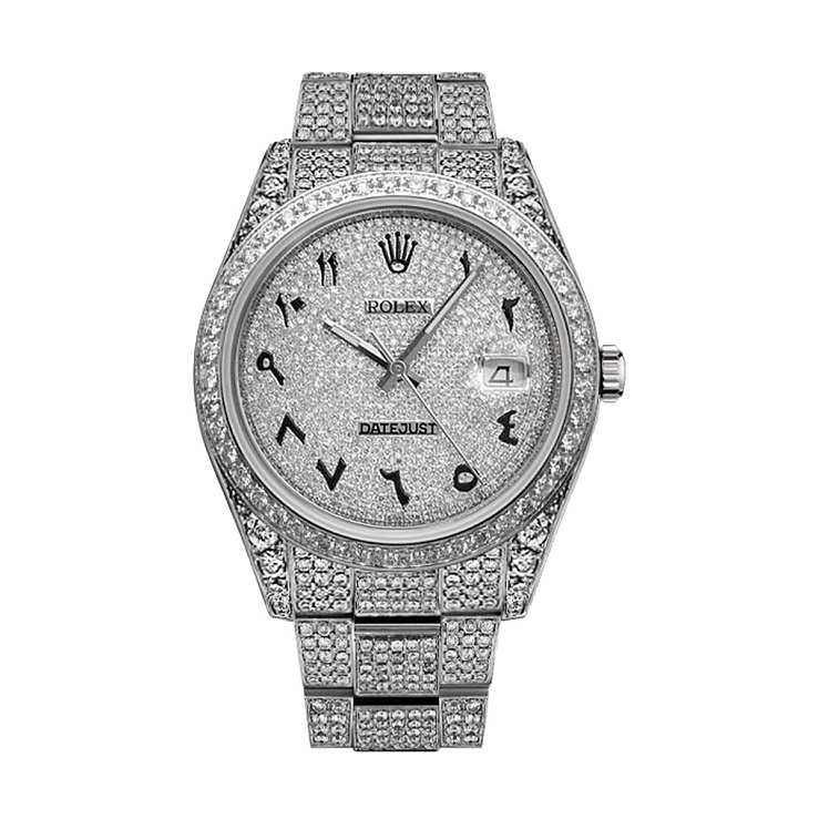 Datejust 41mm Custom Full Pave Iced Out Diamonds