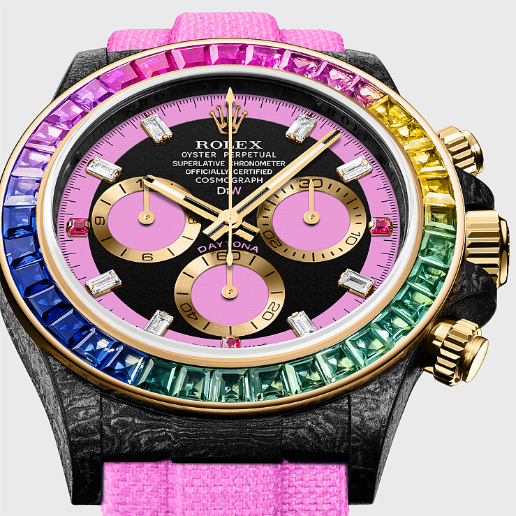 Rolex Daytona 40 Mm Rainbow Rose