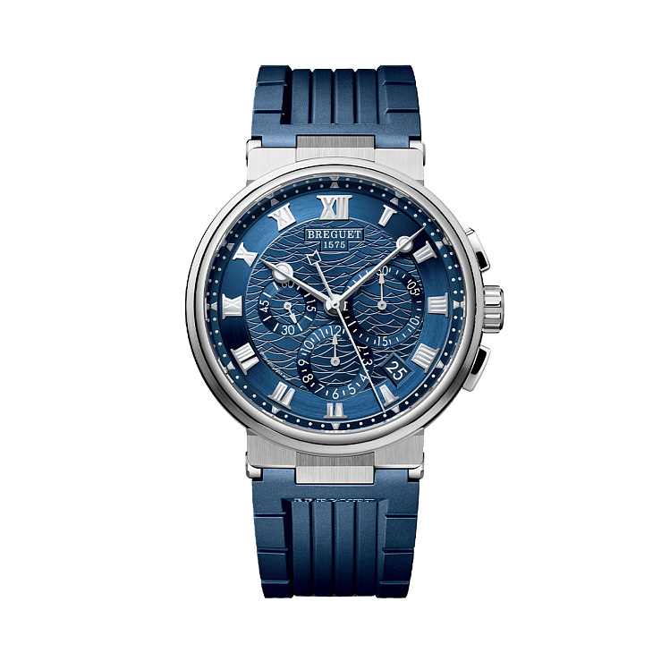 Marine Chronograph White Gold Blue Dial 2023