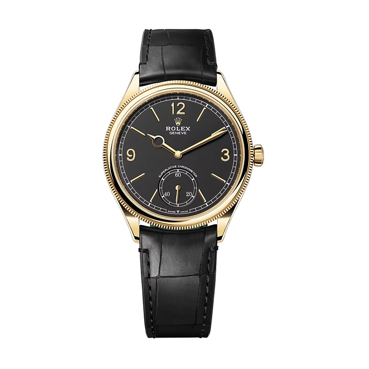1908 Yellow Gold Black Dial