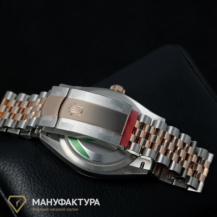 Datejust 36mm Steel and Everose Gold Slate and 6, 9 Diamonds