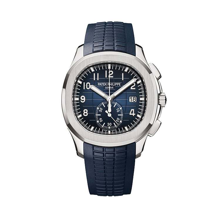 Aquanaut Flyback Chronograph Blue Dial White Gold