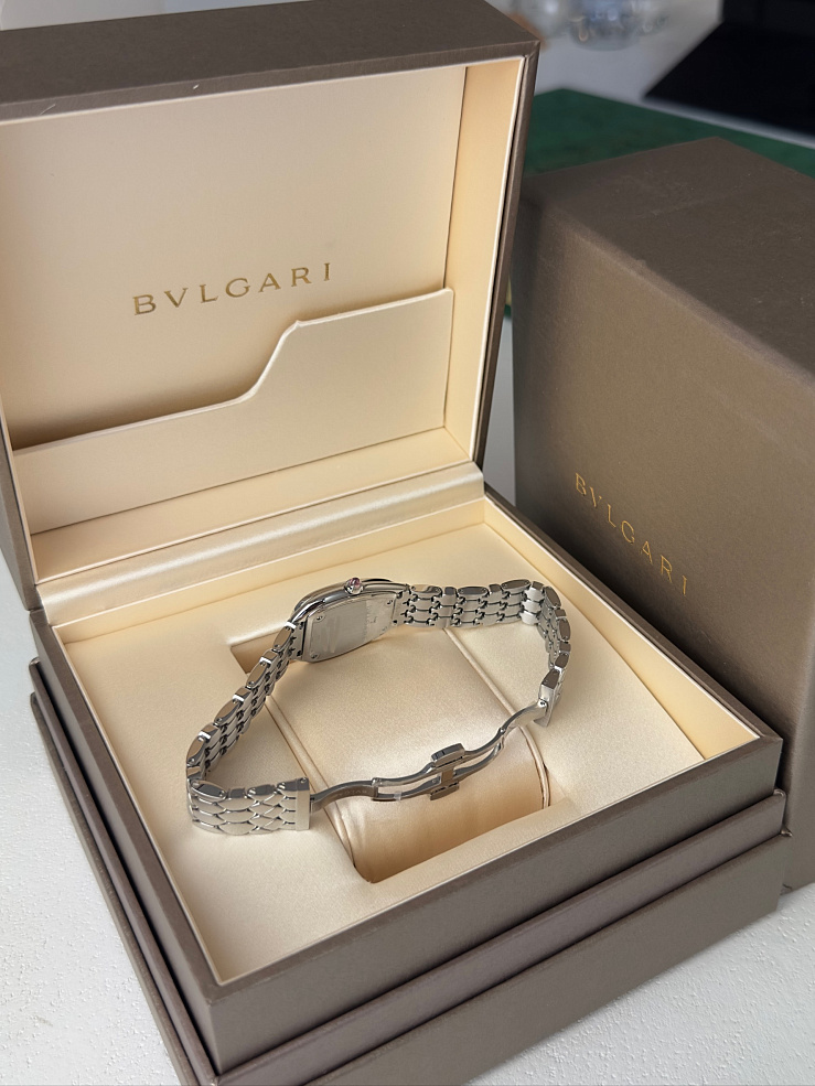 Serpenti Seduttori Steel Diamond bezel Black Dial 