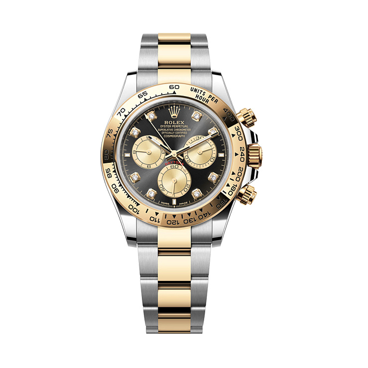 COSMOGRAPH DAYTONA Two-Tone Champagne Dial Diamond Index