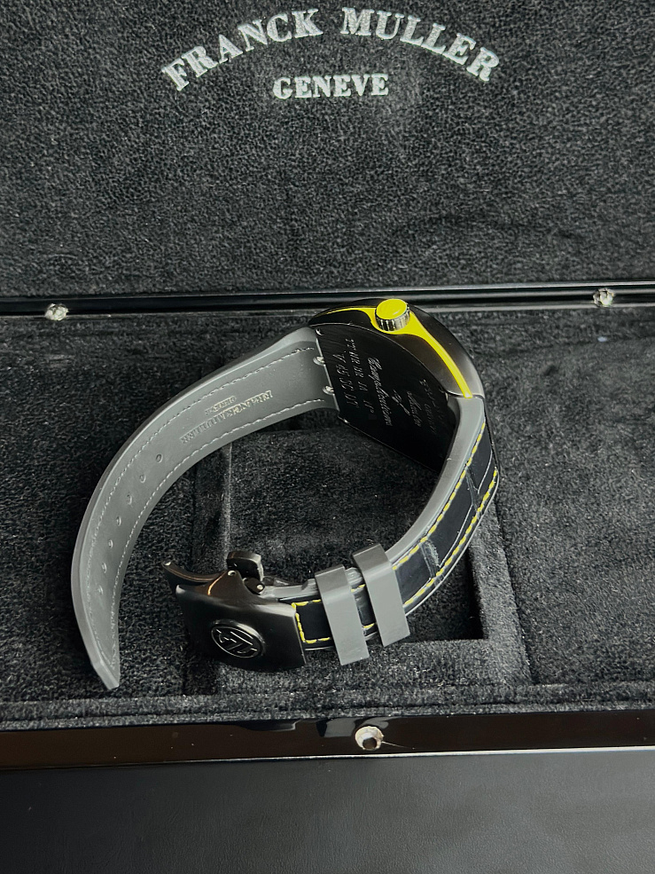 Vanguard Titanium Black and Yellow Dial 45mm