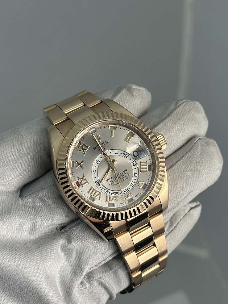 Sky-Dweller Rose Gold Sundust Roman Dial