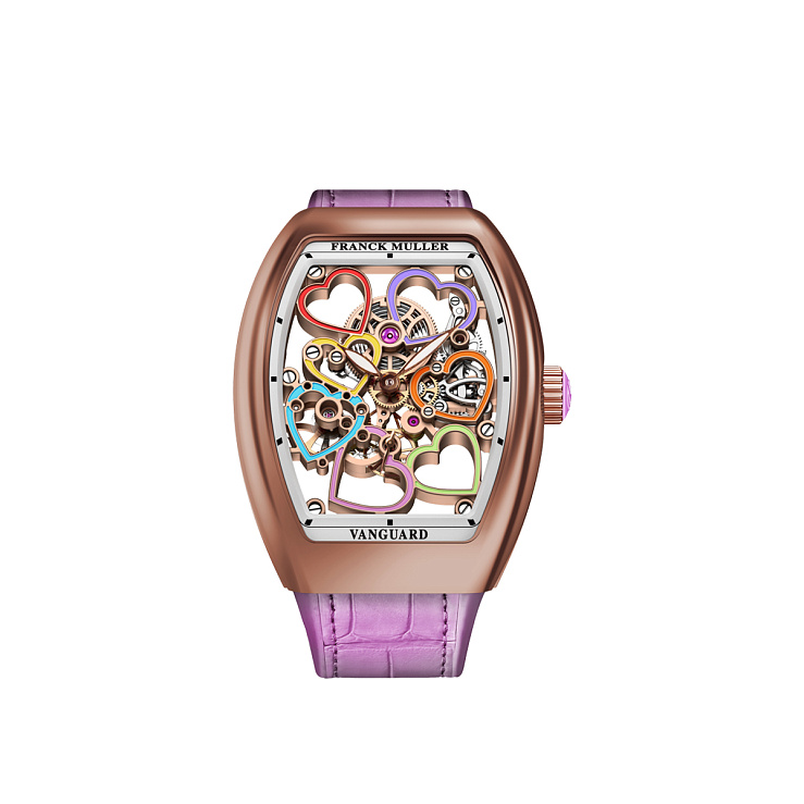 Vanguard Lady Heart Skeleton Color Dreams Rose gold 32mm