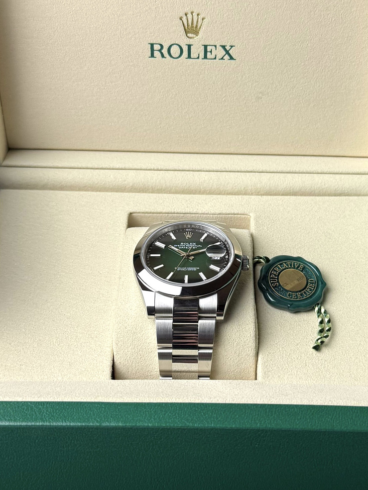 Datejust 41mm Green Ombre Dial Oyster Bracelet