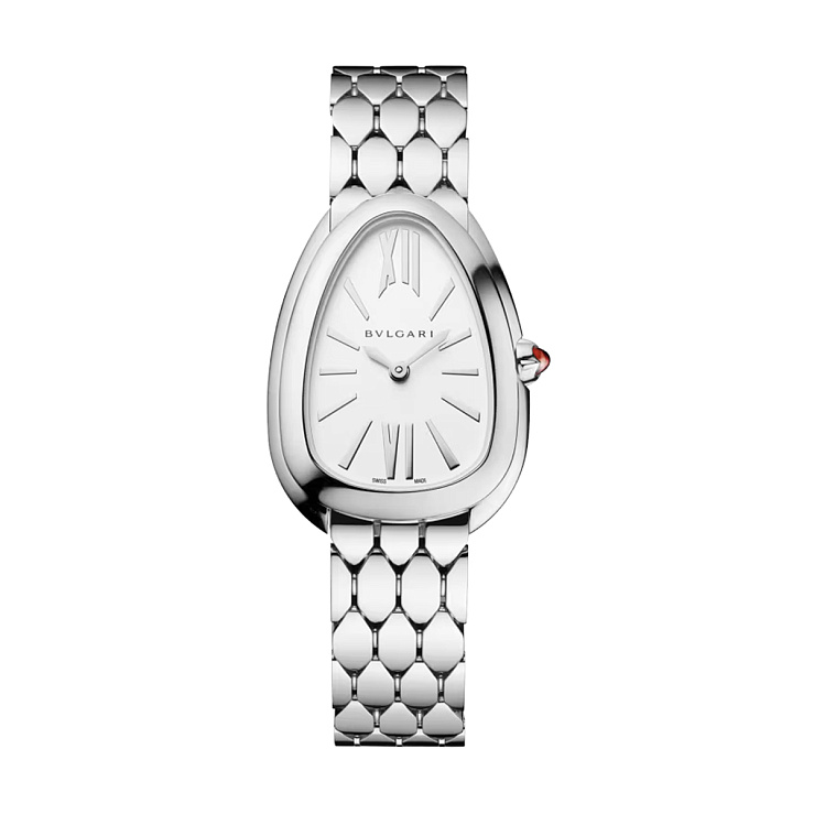 Serpenti Seduttori Steel White Silver Dial 