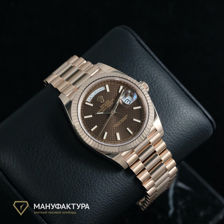 Day-Date Rose Gold Chocolate Dial 2021