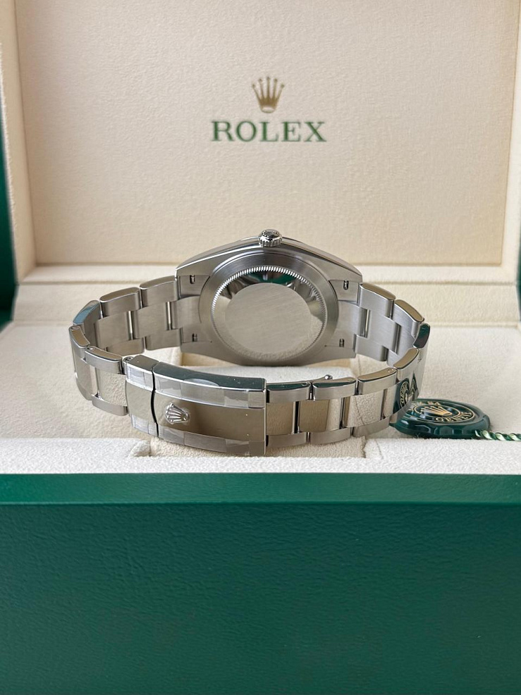Datejust 41mm Steel Dark Rhodium Dial Oyster Bracelet