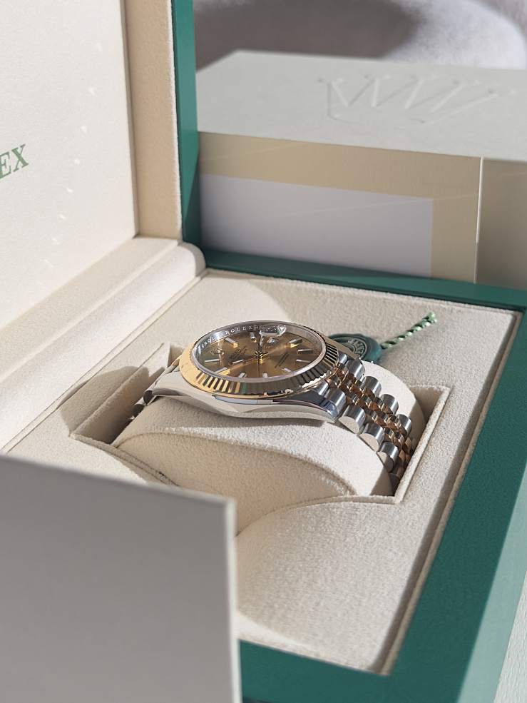 Datejust 41mm Steel & Yellow Gold Champagne dial Jubilee