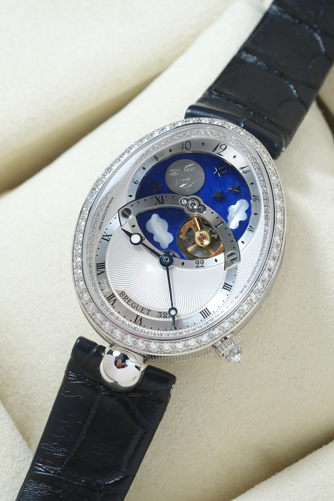 Reine De Naples Tourbillon Jour/Nuit White Gold & Diamonds
