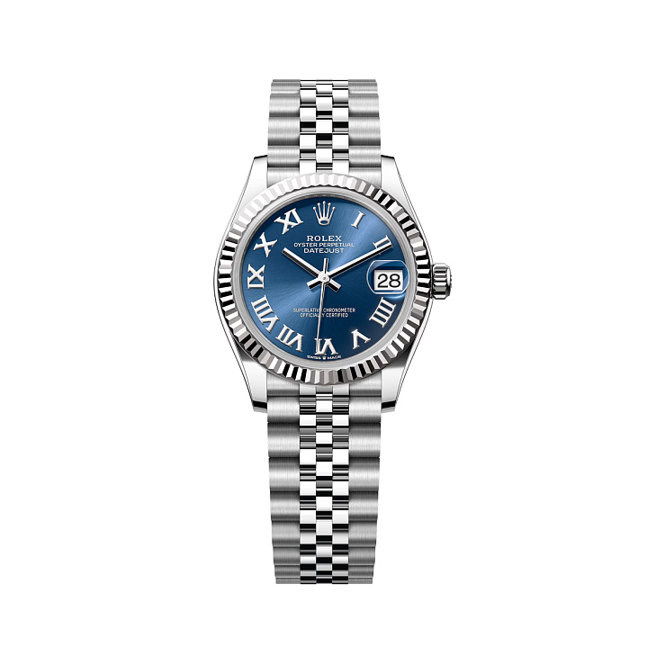 Datejust 31 mm Steel & White gold Blue Roman dial jubilee bracelet