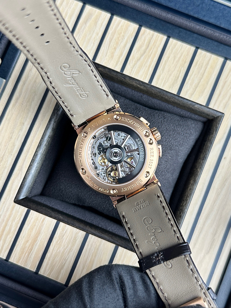 Marine Chronograph Rose Gold Dark Dial